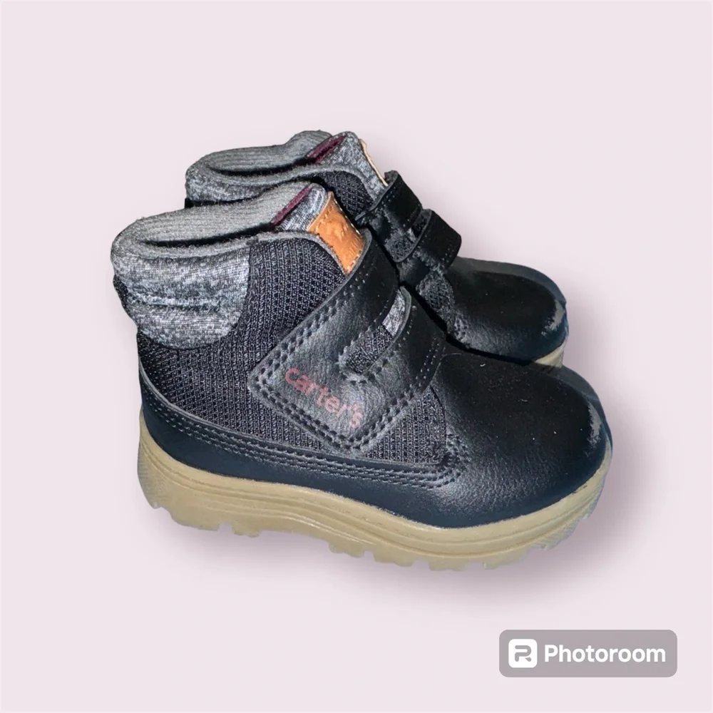 Carter's boys Kelso Fashion Boot, Black, 5 Toddler